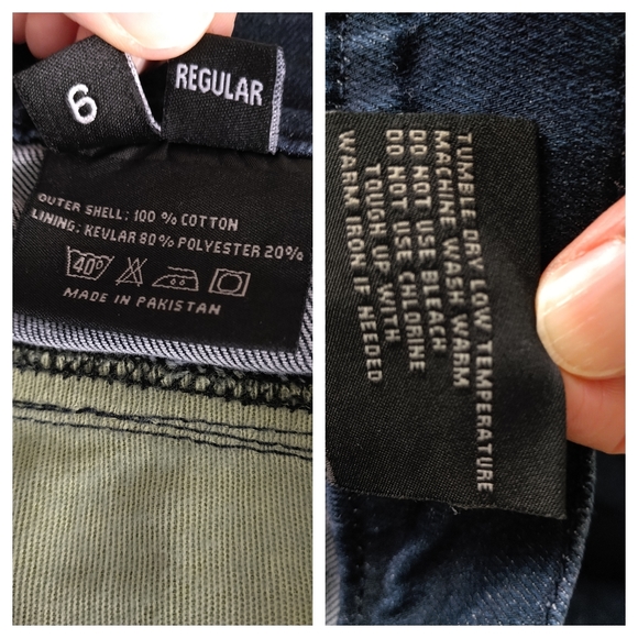 AGV Sport Kevlar Size 6 Reg Blue Motorcycle Jeans - Picture 9 of 16